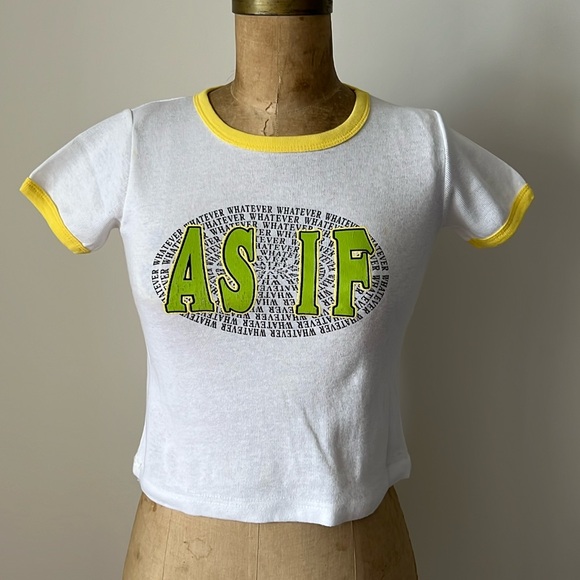 1980’s/1990’s Vintage AS IF Whatever Crop Top
